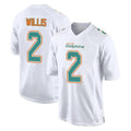 BIPIHUC M.Dolphins #2 Malik Willis Player White Fashion Home Game Stitched Jerseys