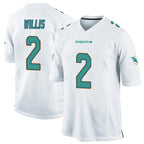 BIPIHUC M.Dolphins #2 Malik Willis Player White Home Game Stitched Jerseys