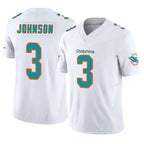 BIPIHUC M.Dolphins #3 Chris Johnson Player White Limited Vapor F.U.S.E. Home Game Stitched Jerseys