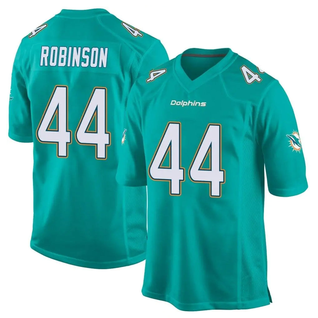BIPIHUC M.Dolphins #44 Chop Robinson Player Aqua Team Color Home Game Stitched Jerseys
