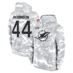 BIPIHUC M.Dolphins #44 Chop Robinson Player Arctic Camo Salute to Service Hoodies Limited Game Stitched Jerseys