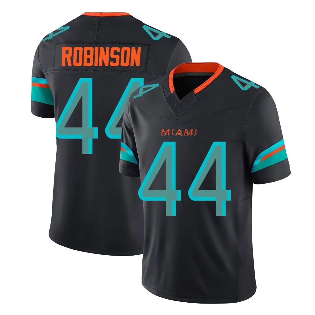 BIPIHUC M.Dolphins #44 Chop Robinson Player Black Limited Pitch Rivalries Collection Home Game Stitched Jerseys