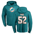 BIPIHUC M.Dolphins #52 Patrick Paul Player Aqua LOGO Pullover Hoodies Limited Stitched Jerseys