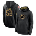 BIPIHUC M.Dolphins #52 Patrick Paul Player Black Salute to Service Hoodies Limited Game Stitched Jerseys