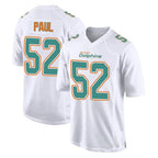 BIPIHUC M.Dolphins #52 Patrick Paul Player White Fashion Home Game Stitched Jerseys