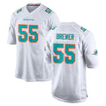 BIPIHUC M.Dolphins #55 Aaron Brewer Player White Limited Home Game Stitched Jerseys