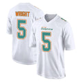 BIPIHUC M.Dolphins #5 Jaylen Wright Player White Fashion Home Game Stitched Jerseys