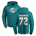 BIPIHUC M.Dolphins #72 Jonah Savaiinaea Player Aqua LOGO Pullover Hoodies Limited Stitched Jerseys