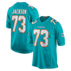 BIPIHUC M.Dolphins #73 Austin Jackson Player Aqua Home Game Stitched Jerseys