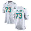 BIPIHUC M.Dolphins #73 Austin Jackson Player White Limited Home Game Stitched Jerseys