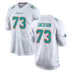 BIPIHUC M.Dolphins #73 Austin Jackson Player White Limited Home Game Stitched Jerseys