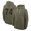 BIPIHUC M.Dolphins #74 Kadyn Proctor Player Olive Salute to Service Pullover Hoodies Limited Stitched Jerseys