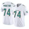 BIPIHUC M.Dolphins #74 Kadyn Proctor Player White Limited Vapor F.U.S.E. Home Game Stitched Jerseys