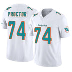 BIPIHUC M.Dolphins #74 Kadyn Proctor Player White Limited Vapor F.U.S.E. Home Game Stitched Jerseys