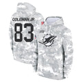 BIPIHUC M.Dolphins #83 Kevin Coleman Jr. Player Arctic Camo Salute to Service Hoodies Limited Game Stitched Jerseys