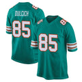 BIPIHUC M.Dolphins #85 Greg Dulcich Player Aqua Alternate Home Game Stitched Jerseys