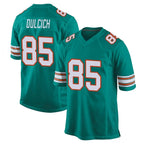 BIPIHUC M.Dolphins #85 Greg Dulcich Player Aqua Alternate Home Game Stitched Jerseys