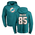 BIPIHUC M.Dolphins #85 Greg Dulcich Player Aqua LOGO Pullover Hoodies Limited Stitched Jerseys