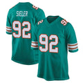 BIPIHUC M.Dolphins #92 Zach Sieler Player Aqua Alternate Home Game Stitched Jerseys