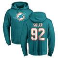 BIPIHUC M.Dolphins #92 Zach Sieler Player Aqua LOGO Pullover Hoodies Limited Stitched Jerseys