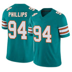 BIPIHUC M.Dolphins #94 Jordan Phillips Player Aqua Limited Alternate Vapor F.U.S.E. Home Game Stitched Jerseys