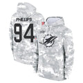 BIPIHUC M.Dolphins #94 Jordan Phillips Player Arctic Camo Salute to Service Hoodies Limited Game Stitched Jerseys