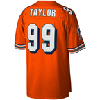 BIPIHUC M.Dolphins #99 Jason Taylor Mitchell & Ness Orange Big & Tall 2004 Retired Player Replica Jersey