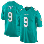 BIPIHUC M.Dolphins #9 Joshua Uche Player Aqua Team Color Home Game Stitched Jerseys