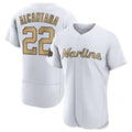 BIPIHUC M.Marlins #22 Sandy Alcantara Player Gold  Home Limited Elite Stitched Jerseys