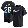 BIPIHUC M.Marlins #26 Janson Junk Player Black Home Limited Stitched Jerseys