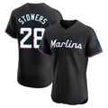 BIPIHUC M.Marlins #28 Kyle Stowers Player Black Vapor Home Limited Elite Stitched Jerseys