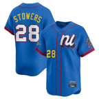 BIPIHUC M.Marlins #28 Kyle Stowers Player Blue National League All-Star Game Limited Stitched Jerseys