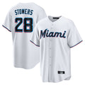 BIPIHUC M.Marlins #28 Kyle Stowers Player White  Home Game Stitched Jerseys