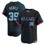 BIPIHUC M.Marlins #39 Eury Perez Player Black City Connect Home Limited Stitched Jerseys