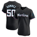 BIPIHUC M.Marlins #50 Agustin Ramirez Player Black Vapor Home Limited Elite Stitched Jerseys