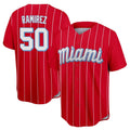 BIPIHUC M.Marlins #50 Agustin Ramirez Player Red City Connect Home Game Stitched Jerseys
