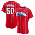 BIPIHUC M.Marlins #50 Agustin Ramirez Player Red City Connect Home Limited Elite Stitched Jerseys