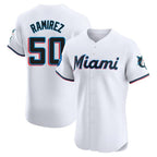BIPIHUC M.Marlins #50 Agustin Ramirez Player White  Home Limited Elite Stitched Jerseys