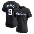 BIPIHUC M.Marlins #9 Xavier Edwards Player Black Vapor Home Limited Elite Stitched Jerseys