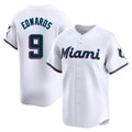 BIPIHUC M.Marlins #9 Xavier Edwards Player White  Home Limited Stitched Jerseys