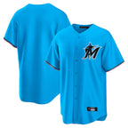 BIPIHUC M.Marlins Blank Player Blue Home Game Stitched Jerseys