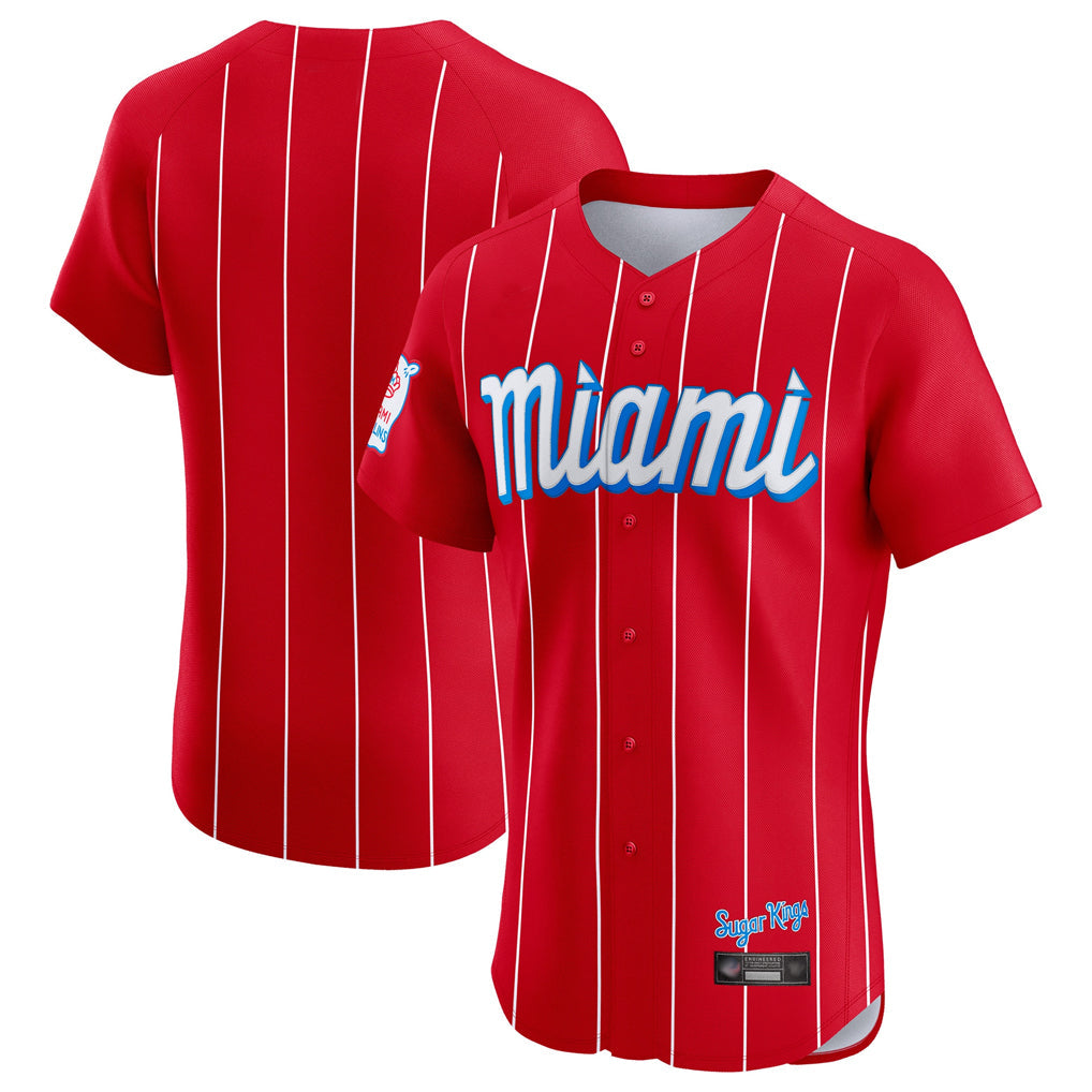 BIPIHUC M.Marlins Blank Player Red City Connect Home Limited Elite Stitched Jerseys