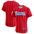 BIPIHUC M.Marlins Blank Player Red City Connect Home Limited Elite Stitched Jerseys