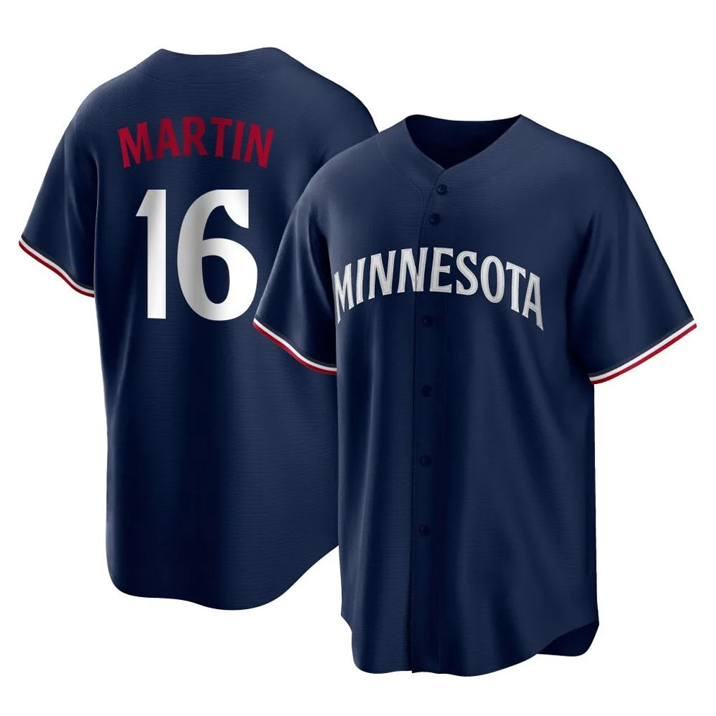 BIPIHUC M.Twins #16 Austin Martin Player Navy Replica Alternate Home Stitched Jerseys