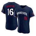 BIPIHUC M.Twins #16 Austin Martin Player Navy Replica Home Limited Elite Stitched Jerseys