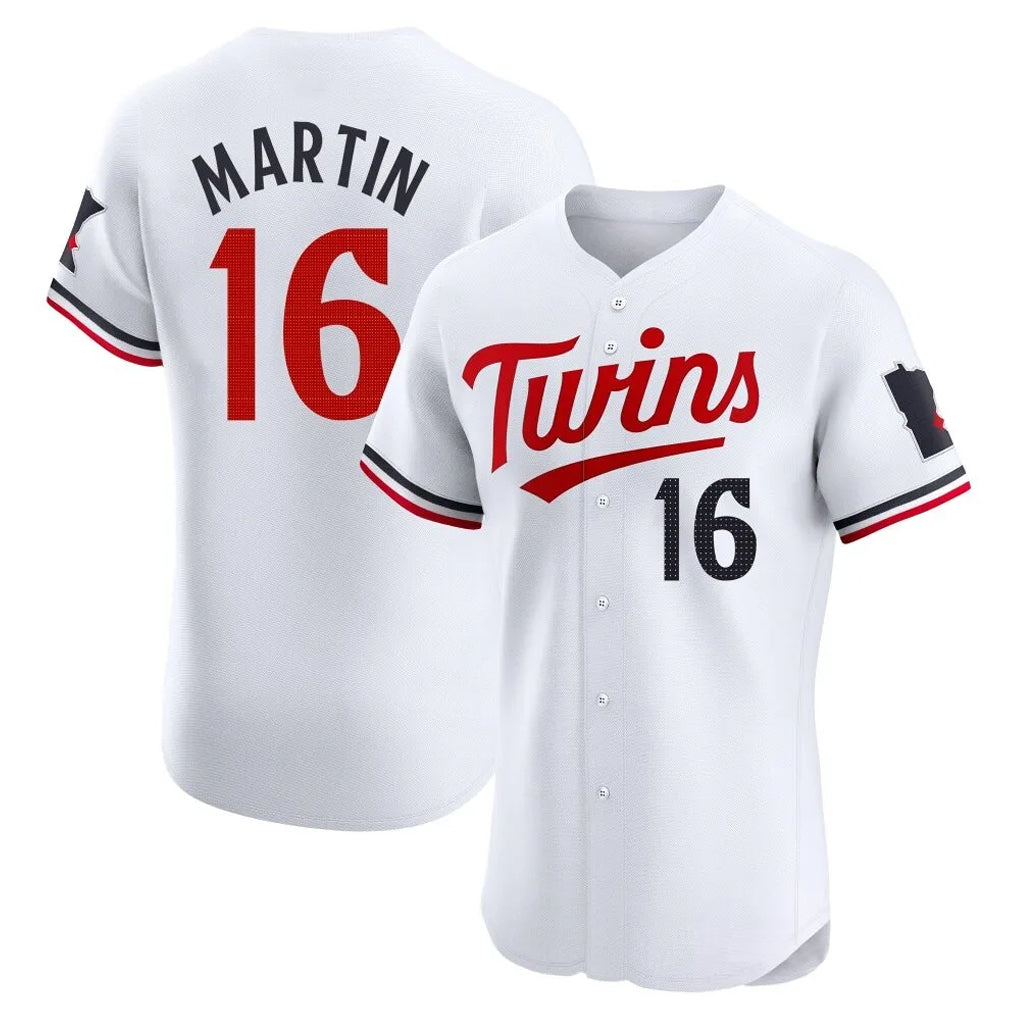 BIPIHUC M.Twins #16 Austin Martin Player White Home Limited Elite Stitched Jerseys