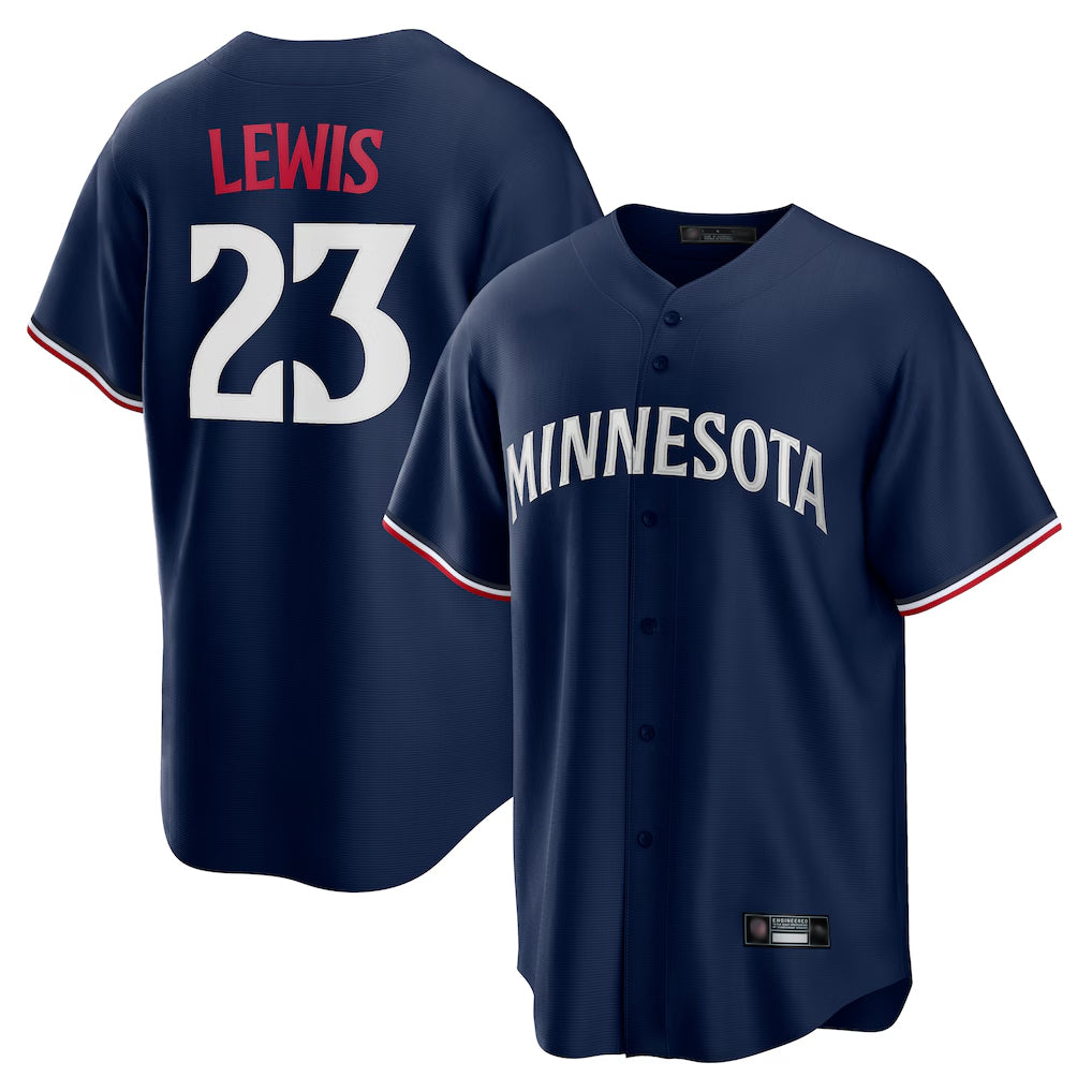 BIPIHUC M.Twins #23 Royce Lewis Player Navy Replica Alternate Home Stitched Jerseys