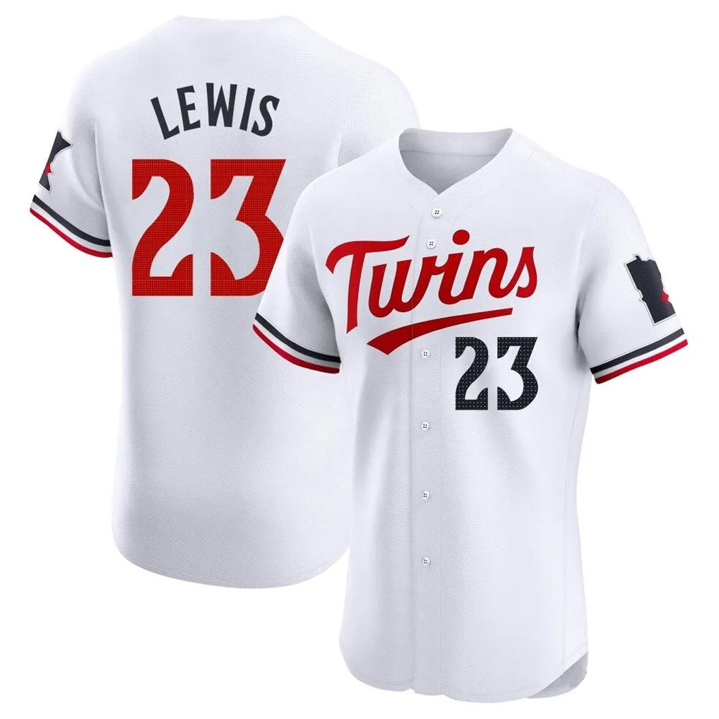 BIPIHUC M.Twins #23 Royce Lewis Player White Home Limited Elite Stitched Jerseys