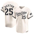 BIPIHUC M.Twins #25 Byron Buxton Player Cream Home Limited Stitched Jerseys