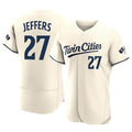 BIPIHUC M.Twins #27 Ryan Jeffers Player Cream Home Limited Elite Stitched Jerseys